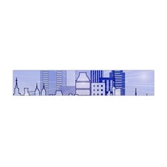 City Architecture Building Skyline Flano Scarf (mini) by Pakrebo