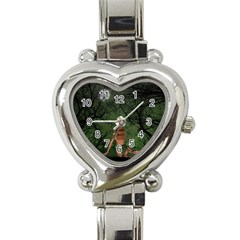 The Night Sadness Surprise Heart Italian Charm Watch by Pakrebo