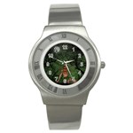 The Night Sadness Surprise Stainless Steel Watch Front