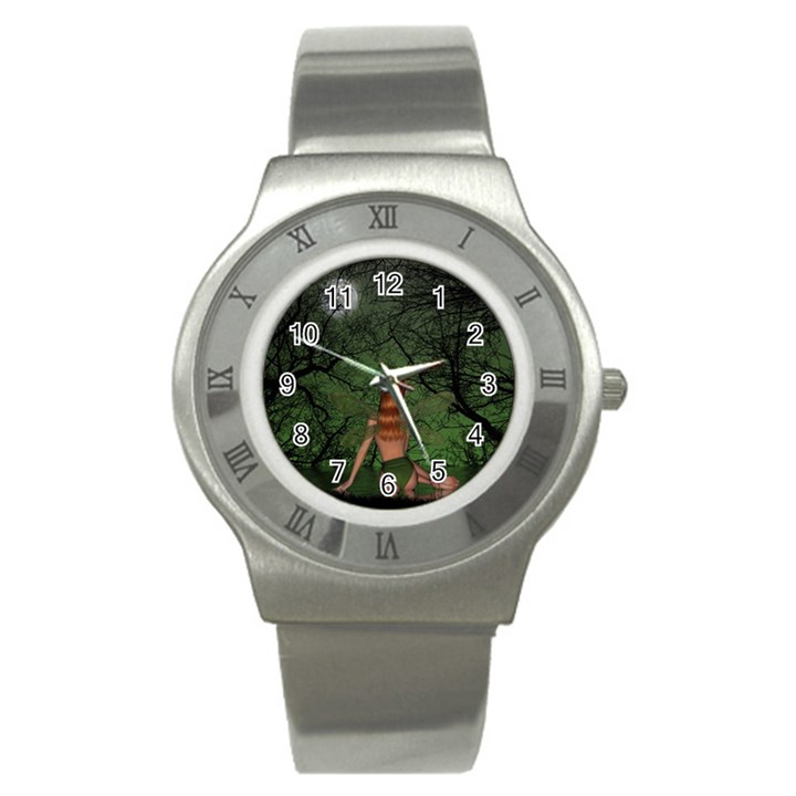 The Night Sadness Surprise Stainless Steel Watch