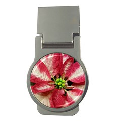 Christmas Poinsettia Deco Jewellery Money Clips (round) 