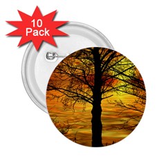 Nature Sunset Landscape Sun 2 25  Buttons (10 Pack)  by Pakrebo