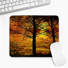 Nature Sunset Landscape Sun Large Mousepads by Pakrebo