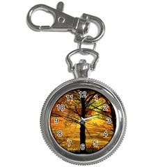 Nature Sunset Landscape Sun Key Chain Watches by Pakrebo