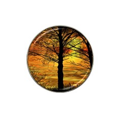 Nature Sunset Landscape Sun Hat Clip Ball Marker by Pakrebo