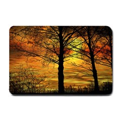 Nature Sunset Landscape Sun Small Doormat  by Pakrebo