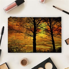 Nature Sunset Landscape Sun Cosmetic Bag (large) by Pakrebo