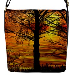 Nature Sunset Landscape Sun Flap Closure Messenger Bag (s) by Pakrebo