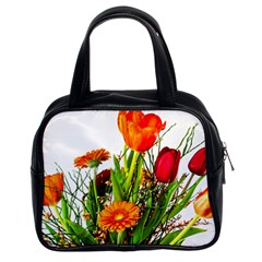 Tulip Gerbera Composites Broom Classic Handbag (two Sides) by Pakrebo