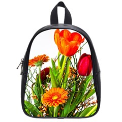 Tulip Gerbera Composites Broom School Bag (small) by Pakrebo