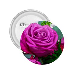 Rose Pink Purple Flower Bouquet 2 25  Buttons by Pakrebo