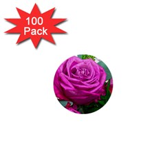 Rose Pink Purple Flower Bouquet 1  Mini Buttons (100 Pack)  by Pakrebo