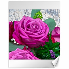 Rose Pink Purple Flower Bouquet Canvas 18  X 24  by Pakrebo