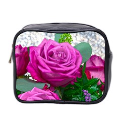 Rose Pink Purple Flower Bouquet Mini Toiletries Bag (two Sides) by Pakrebo