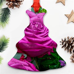 Rose Pink Purple Flower Bouquet Ornament (christmas Tree)  by Pakrebo