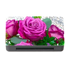 Rose Pink Purple Flower Bouquet Memory Card Reader With Cf by Pakrebo