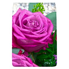 Rose Pink Purple Flower Bouquet Removable Flap Cover (s) by Pakrebo