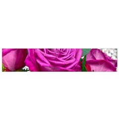 Rose Pink Purple Flower Bouquet Small Flano Scarf