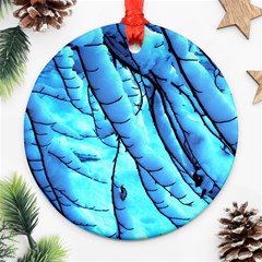 Winter Branch Tree Beech Snow Ornament (round) by Pakrebo