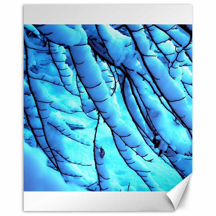 Winter Branch Tree Beech Snow Canvas 16  x 20 