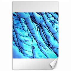 Winter Branch Tree Beech Snow Canvas 24  X 36  by Pakrebo