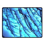 Winter Branch Tree Beech Snow Double Sided Fleece Blanket (Small)  45 x34  Blanket Front