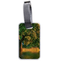 Nature Tree Sunset Giraffe Animal Luggage Tag (two Sides) by Pakrebo