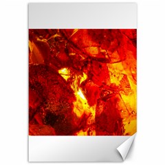 Bernstein Burning Stone Gem Canvas 12  X 18  by Pakrebo