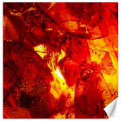 Bernstein Burning Stone Gem Canvas 16  X 16  by Pakrebo