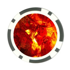 Bernstein Burning Stone Gem Poker Chip Card Guard by Pakrebo