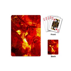 Bernstein Burning Stone Gem Playing Cards (mini) by Pakrebo