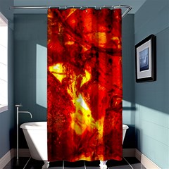 Bernstein Burning Stone Gem Shower Curtain 36  X 72  (stall)  by Pakrebo