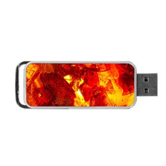 Bernstein Burning Stone Gem Portable Usb Flash (two Sides) by Pakrebo