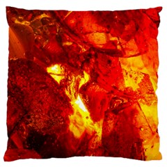 Bernstein Burning Stone Gem Large Flano Cushion Case (one Side) by Pakrebo