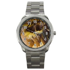 Wing Feather Bird Animal World Sport Metal Watch by Pakrebo