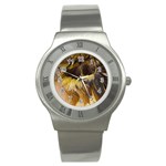 Wing Feather Bird Animal World Stainless Steel Watch Front