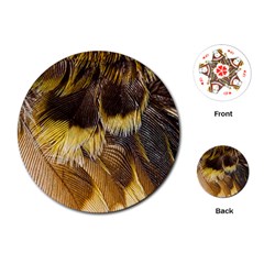 Wing Feather Bird Animal World Playing Cards (round) by Pakrebo