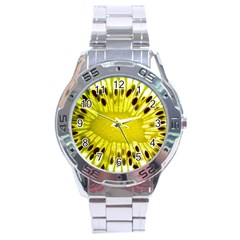 Kiwi Vitamins Eat Fresh Healthy Stainless Steel Analogue Watch by Pakrebo