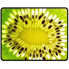 Kiwi Vitamins Eat Fresh Healthy Double Sided Fleece Blanket (medium)  by Pakrebo