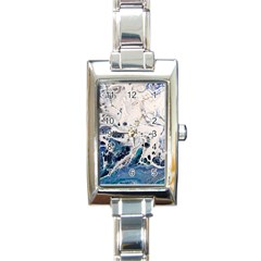 Paint Acrylic Paint Art Colorful Rectangle Italian Charm Watch by Pakrebo