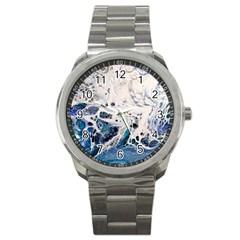 Paint Acrylic Paint Art Colorful Sport Metal Watch by Pakrebo