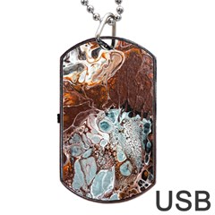 Paint Acrylic Paint Art Colorful Dog Tag Usb Flash (two Sides) by Pakrebo