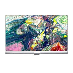 Paint Acrylic Paint Art Colorful Business Card Holder