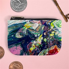 Paint Acrylic Paint Art Colorful Mini Coin Purse by Pakrebo