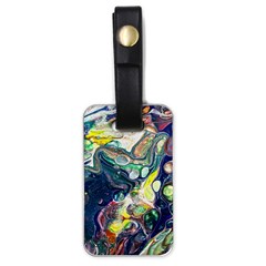 Paint Acrylic Paint Art Colorful Luggage Tag (one Side) by Pakrebo