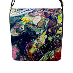 Paint Acrylic Paint Art Colorful Flap Closure Messenger Bag (l) by Pakrebo