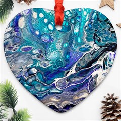 Paint Acrylic Paint Art Colorful Heart Ornament (two Sides)