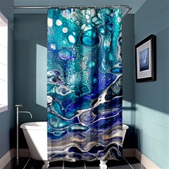 Paint Acrylic Paint Art Colorful Shower Curtain 36  X 72  (stall)  by Pakrebo