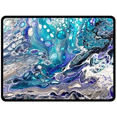 Paint Acrylic Paint Art Colorful Double Sided Fleece Blanket (large) 