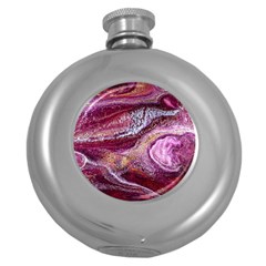 Paint Acrylic Paint Art Colorful Round Hip Flask (5 Oz) by Pakrebo